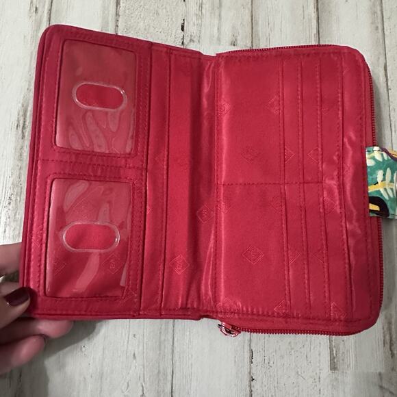 Vera Bradley Hadley Pink Floral Rumba Hipster Crossbody Wallet Set Trendy Travel - Picture 7 of 10